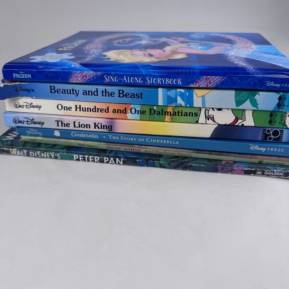 Other - Walt Disney Classics Lot of 7 Hard Back Books Twin Golden Lion King Peter Pan
